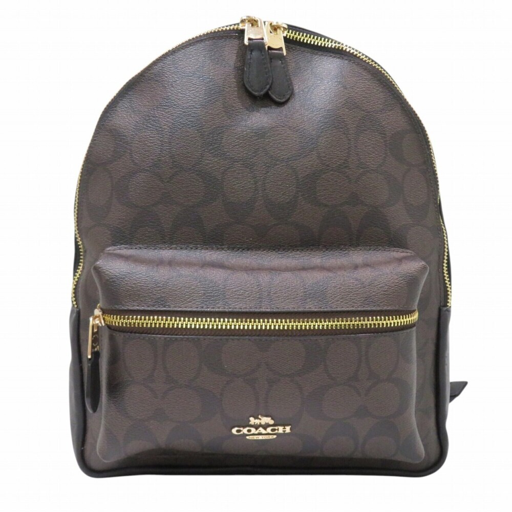 Coach Medium Charlie Backpack, Signature Leather, F32200
